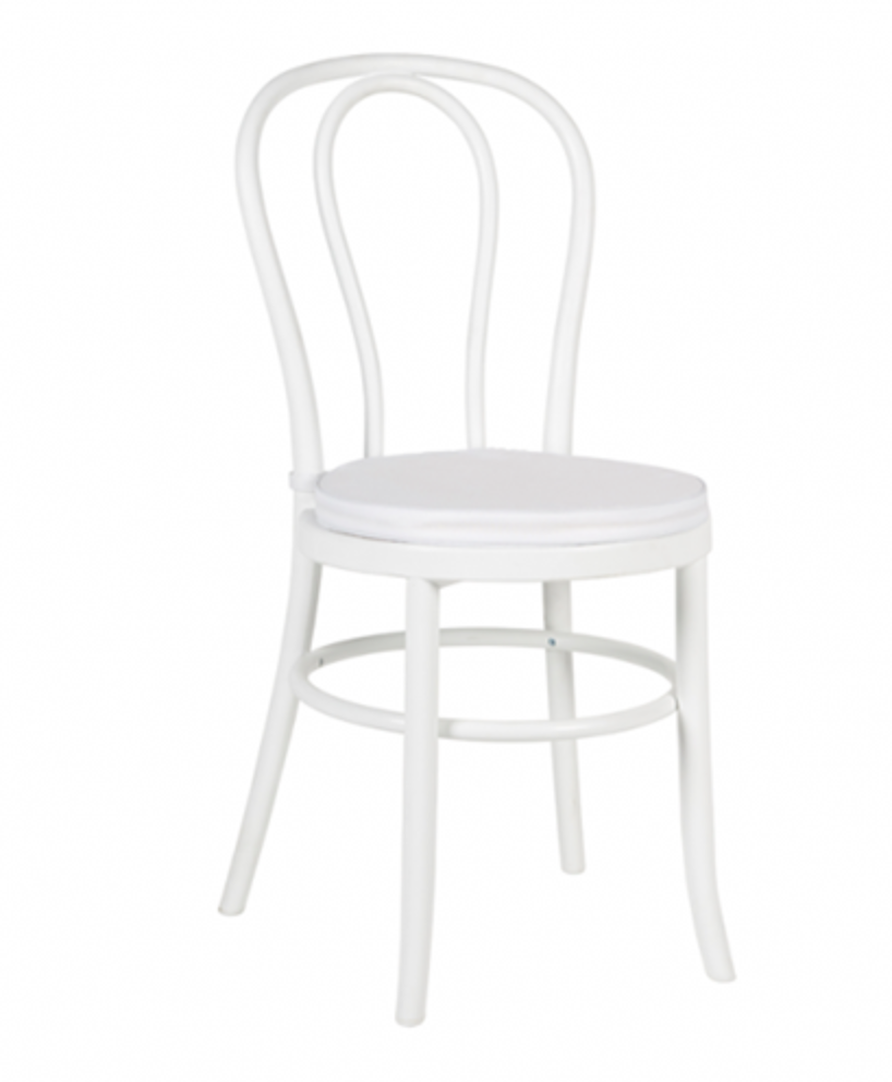 Round White Seat Cushions