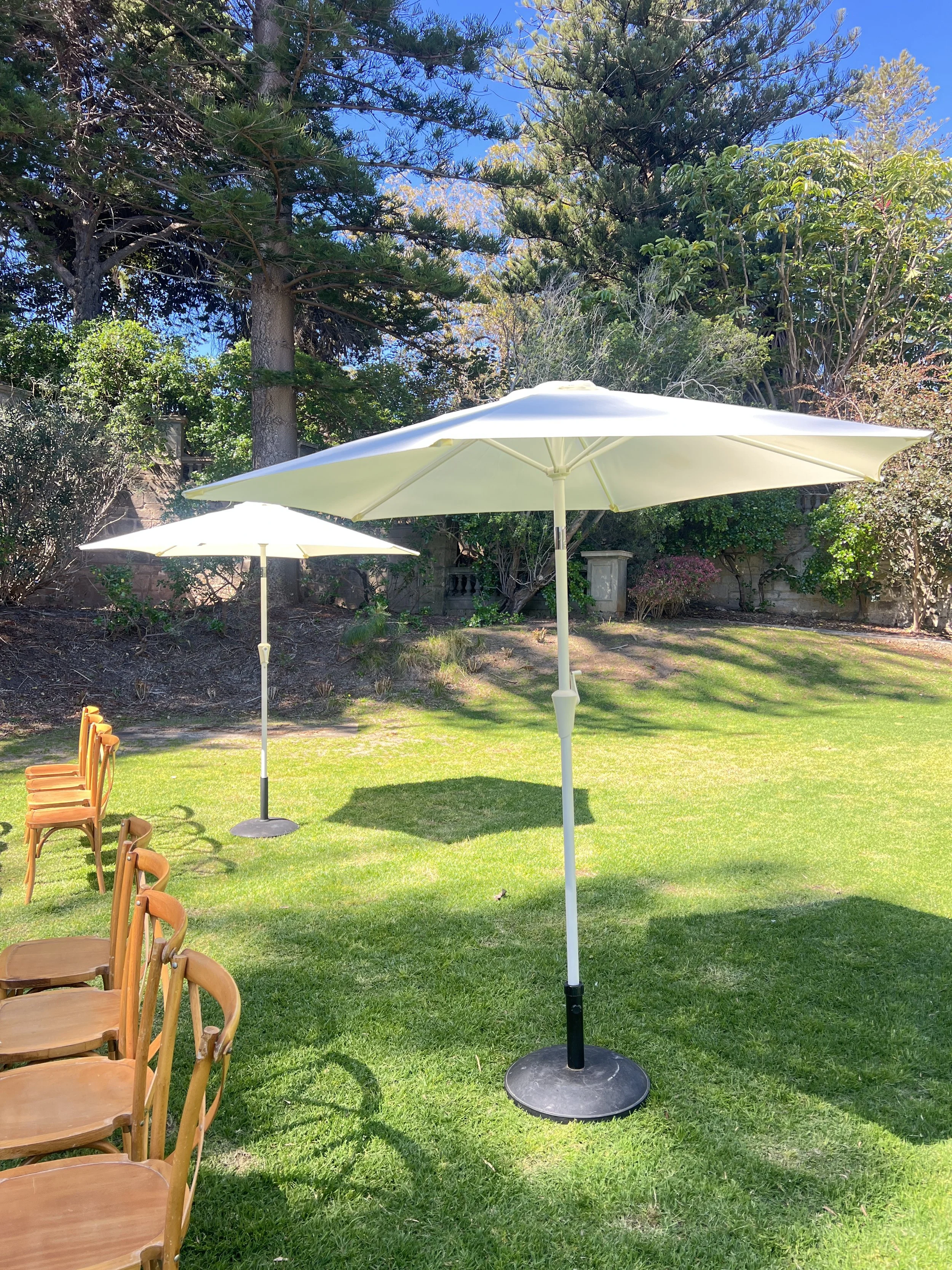 White Market Umbrella - 2.5m