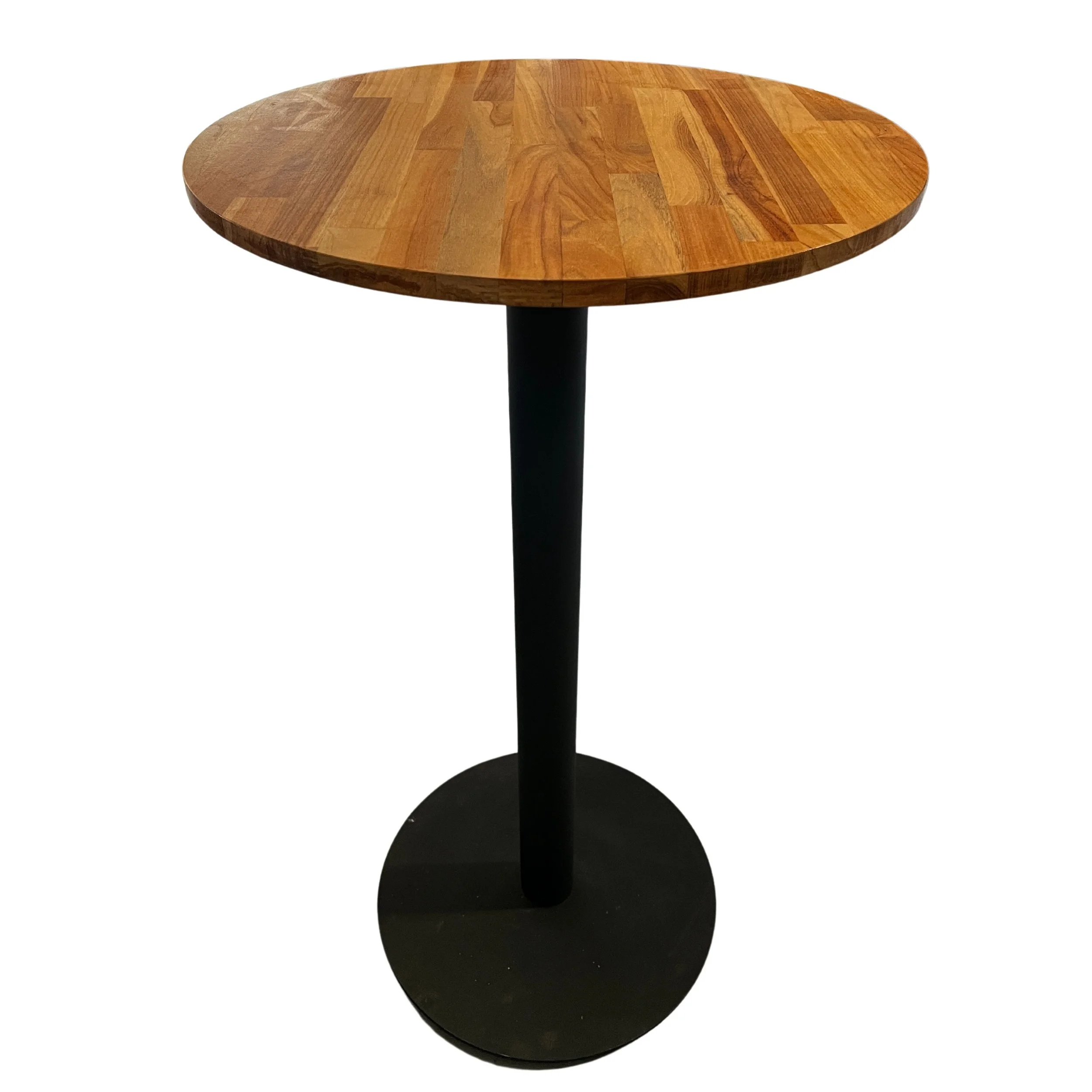 Matt Black High Bar - Round Timber