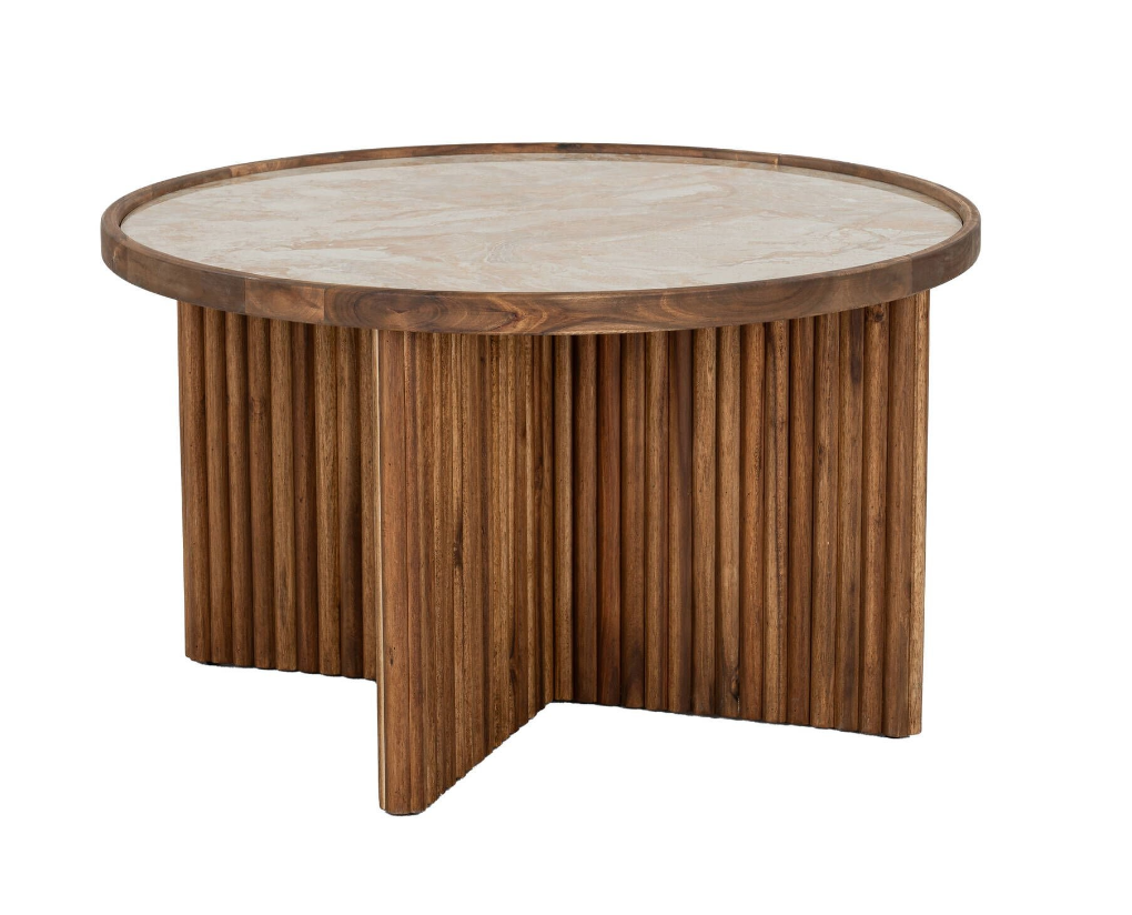 Amalfi travertine coffee table