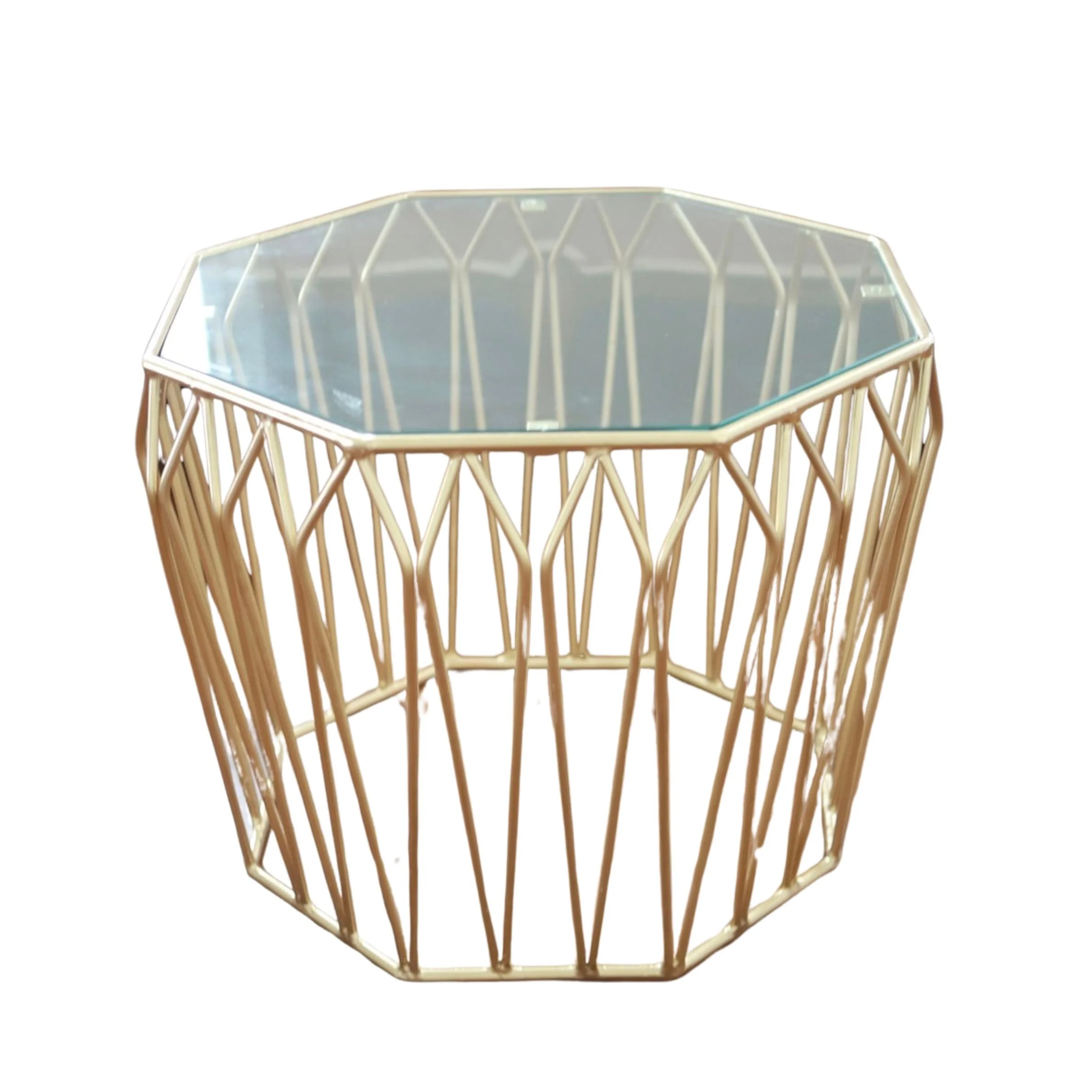 Gold Linear Coffee Table