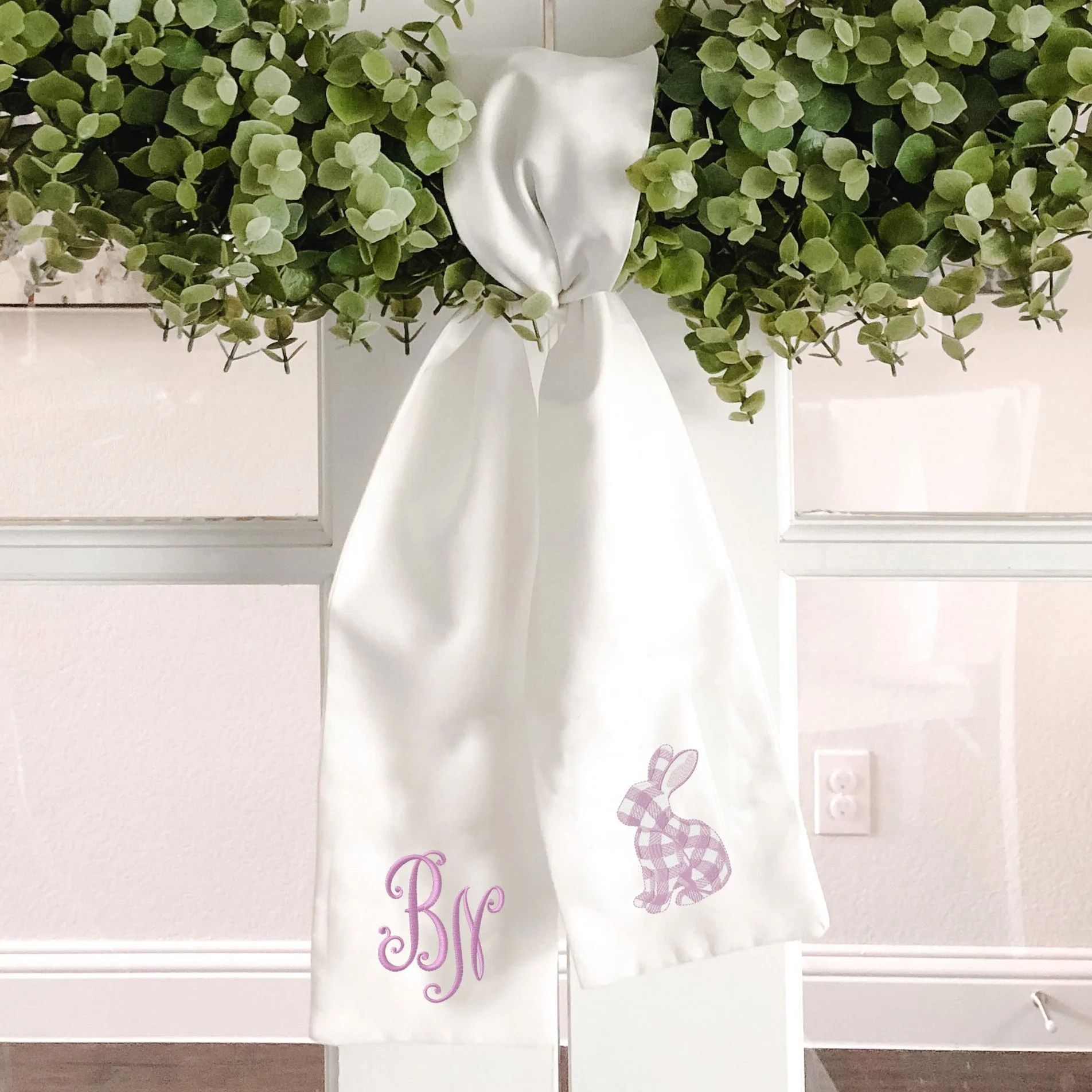 Easter Bunny Wreath Sash