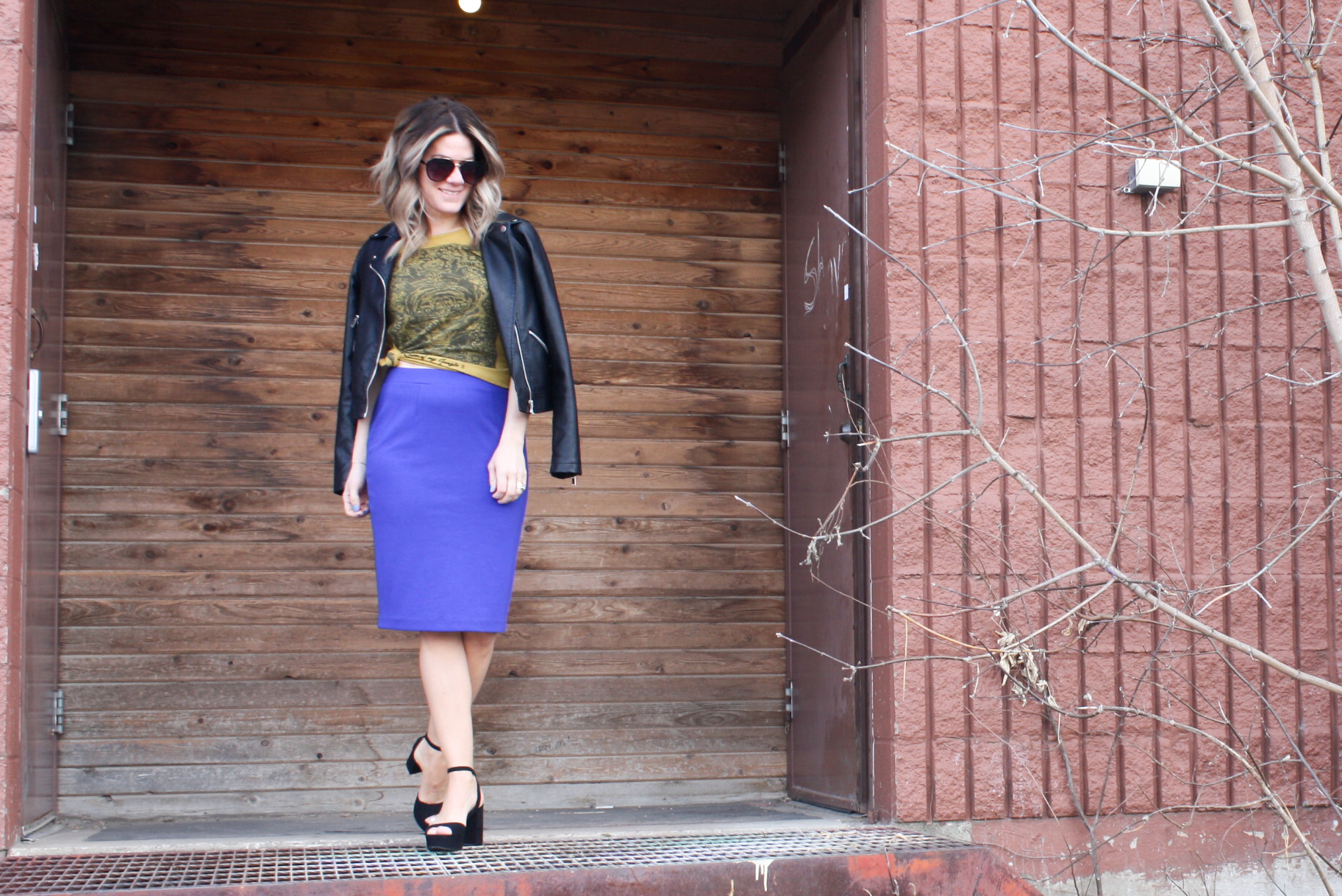 Look #2 of Blue Pencil Skirt