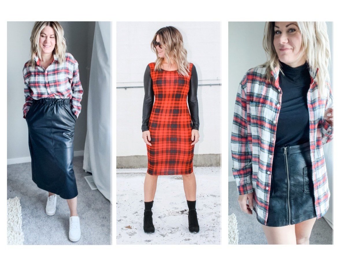 STYLING FLANNEL WITH LEATHER: