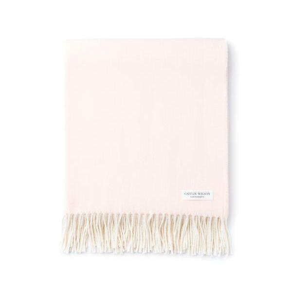 Herringbone Throw in Pink Salt