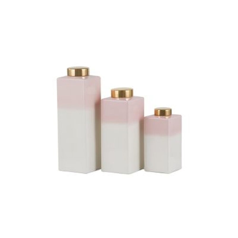 Blush Pink Pot w/Lid in 3 sizes