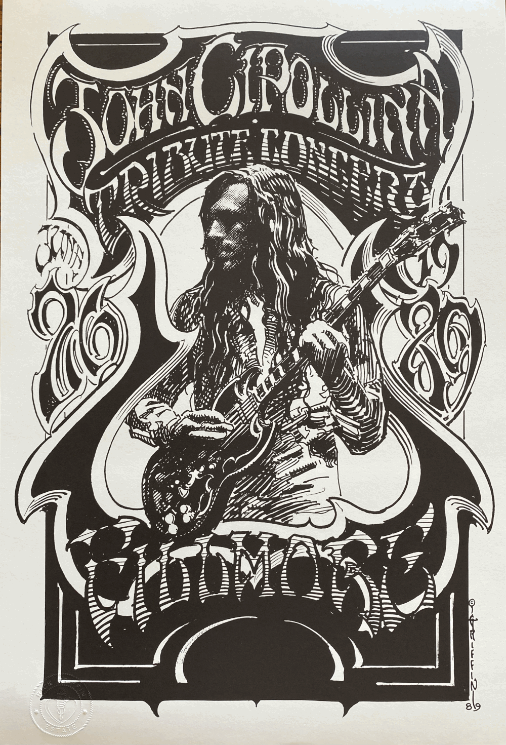 John Cippolina Tribute Concert Poster — Rick Griffin Designs