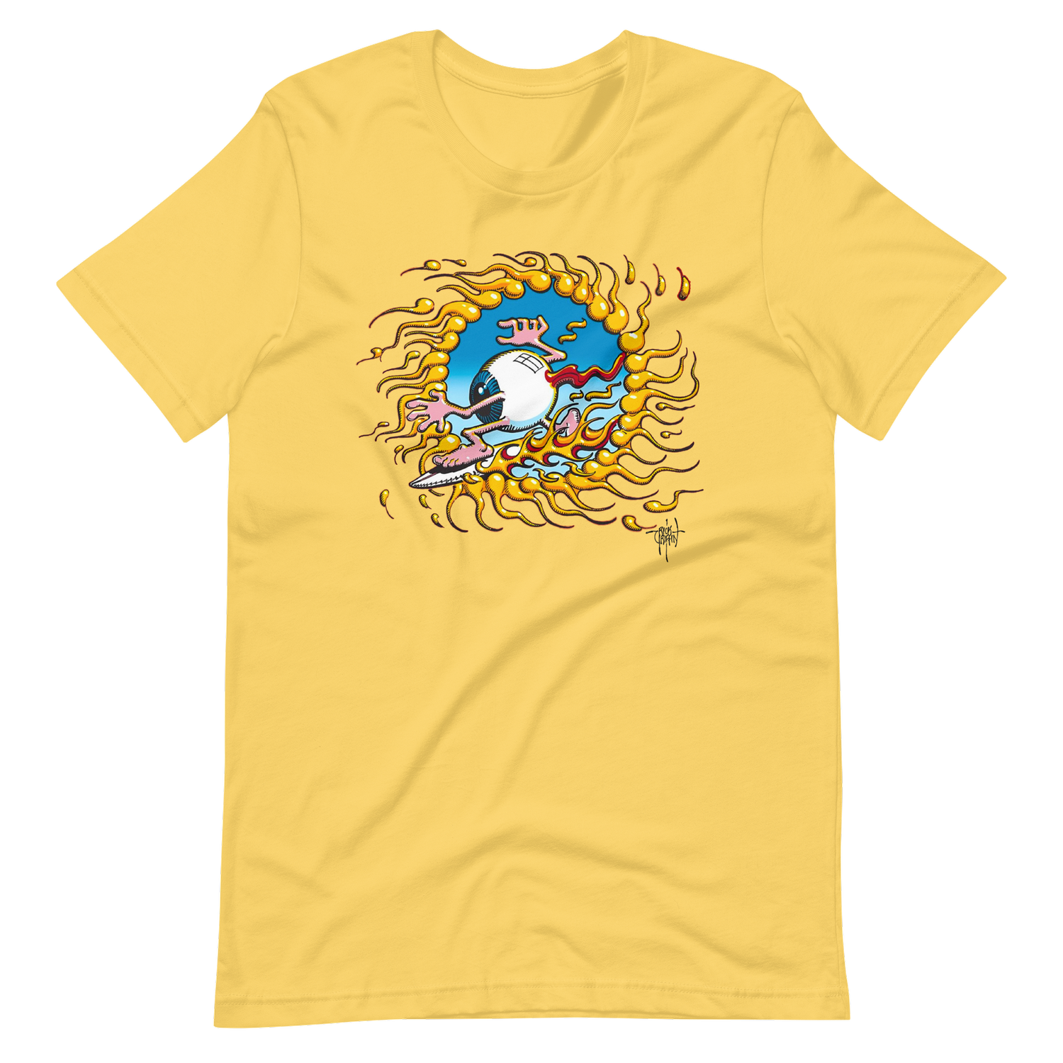 Rick Griffin Surfing Eyeball T Shirt — Rick Griffin Designs
