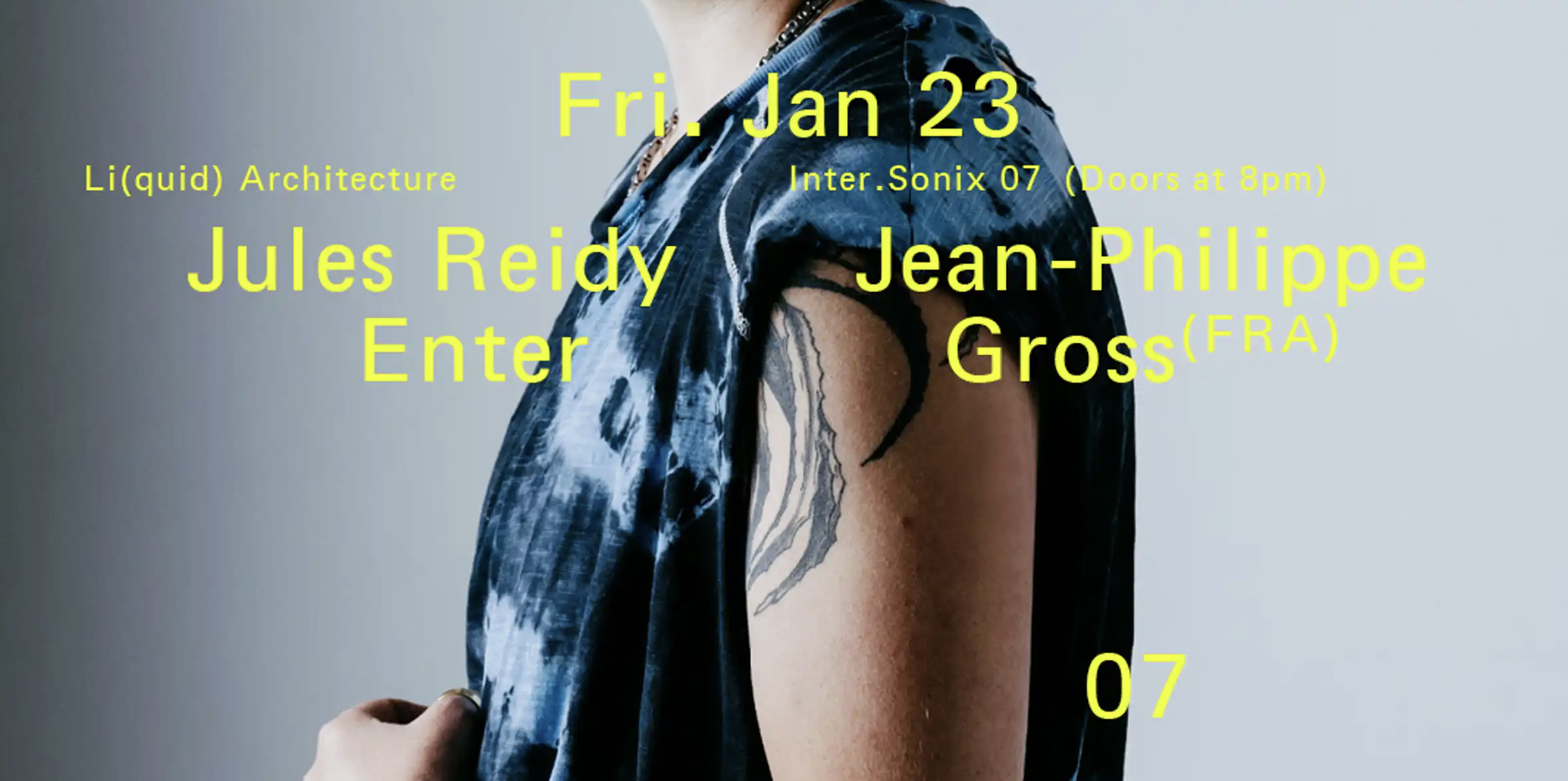 Inter.Sonix 07: Jules Reidy, Jean-Philippe Gross (FRA), Enter