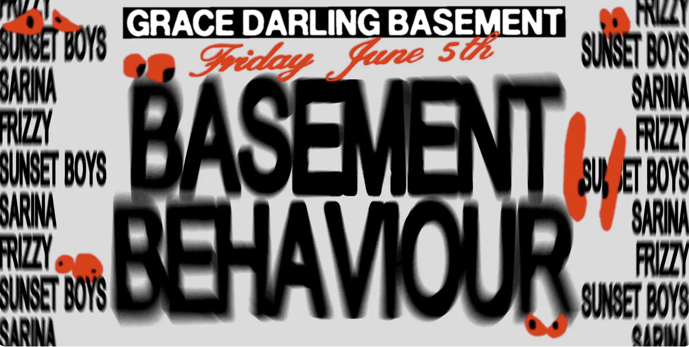 BASEMENT BEHAVIOUR - FRIZZY, SARINA &amp; THE SUNSET BOYS