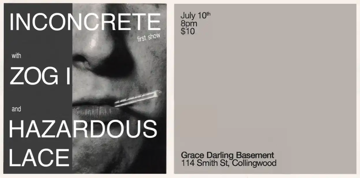 Inconcrete Debut Show With Zog I and Hazardous Lace