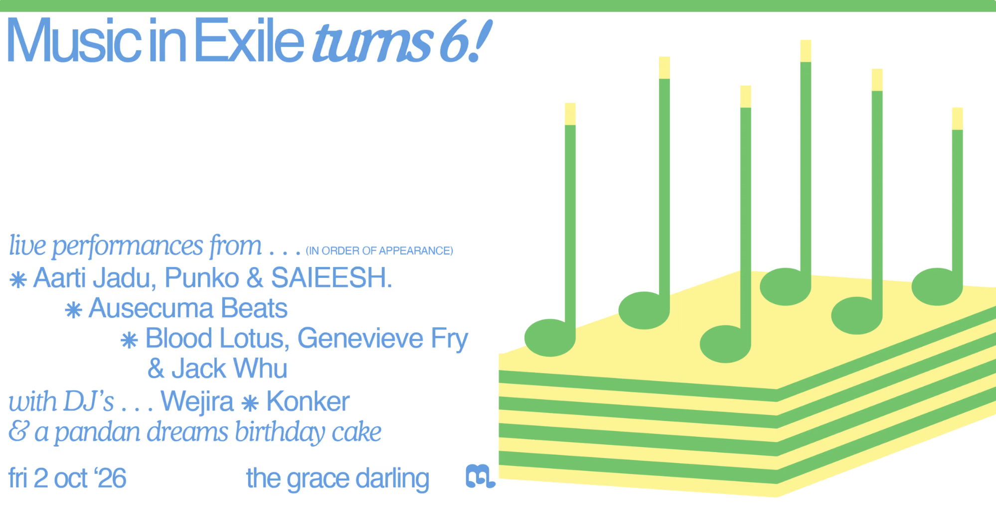 Music in Exile turns 6!