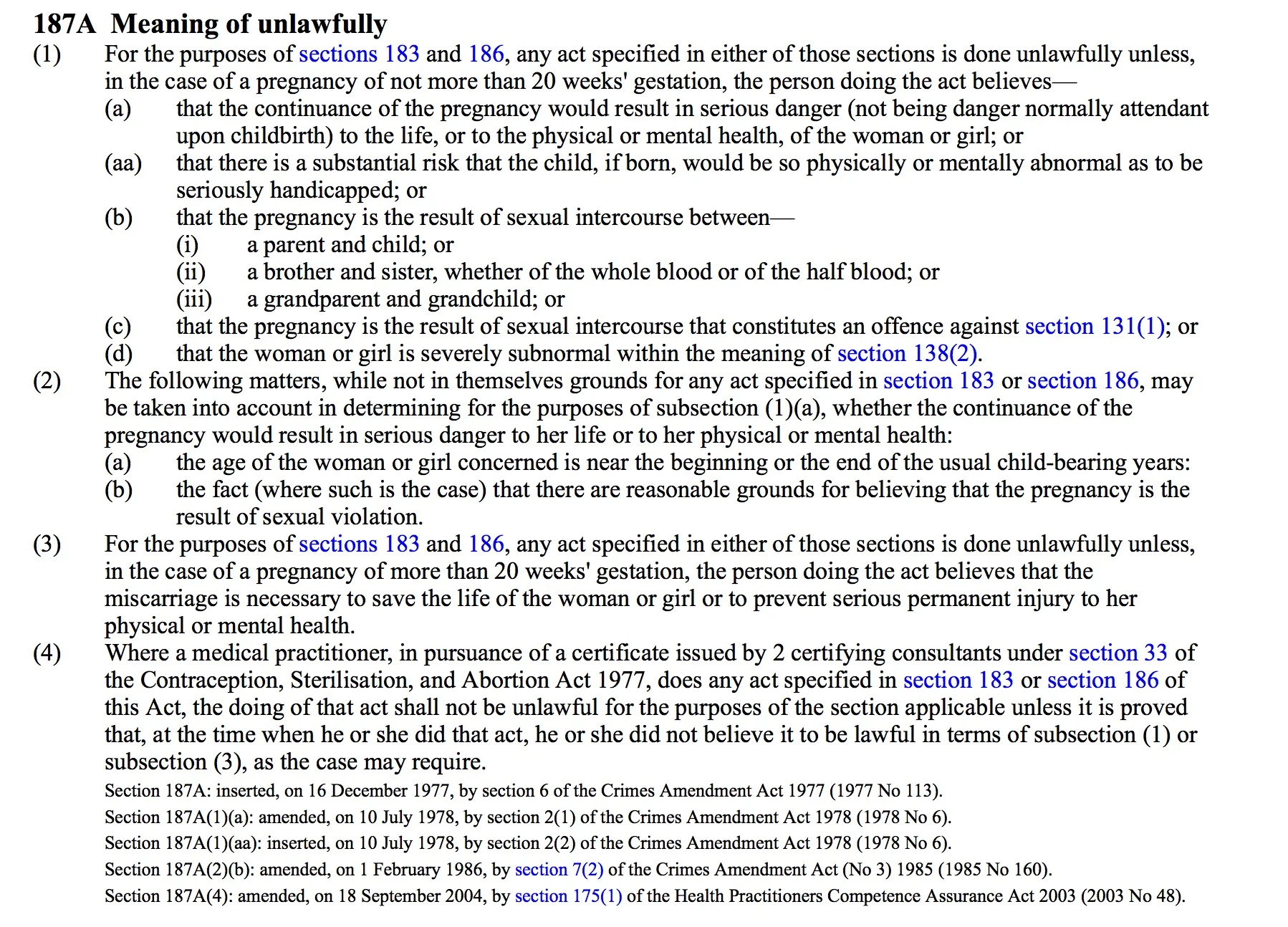 Cross-Examination: Abortion Law Reform in New Zealand
