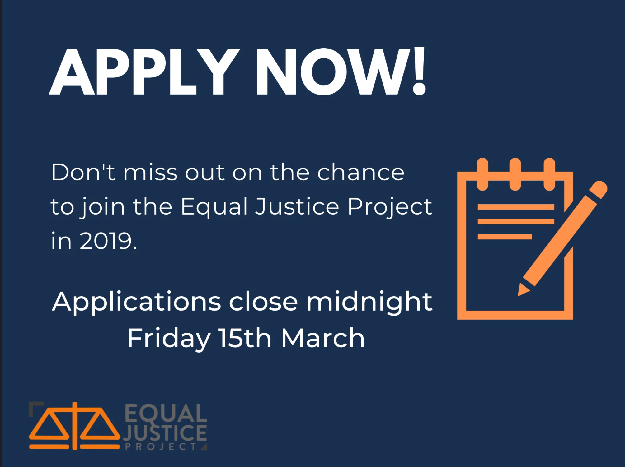 (Now Closed) Volunteer Applications for 2019 are now open!