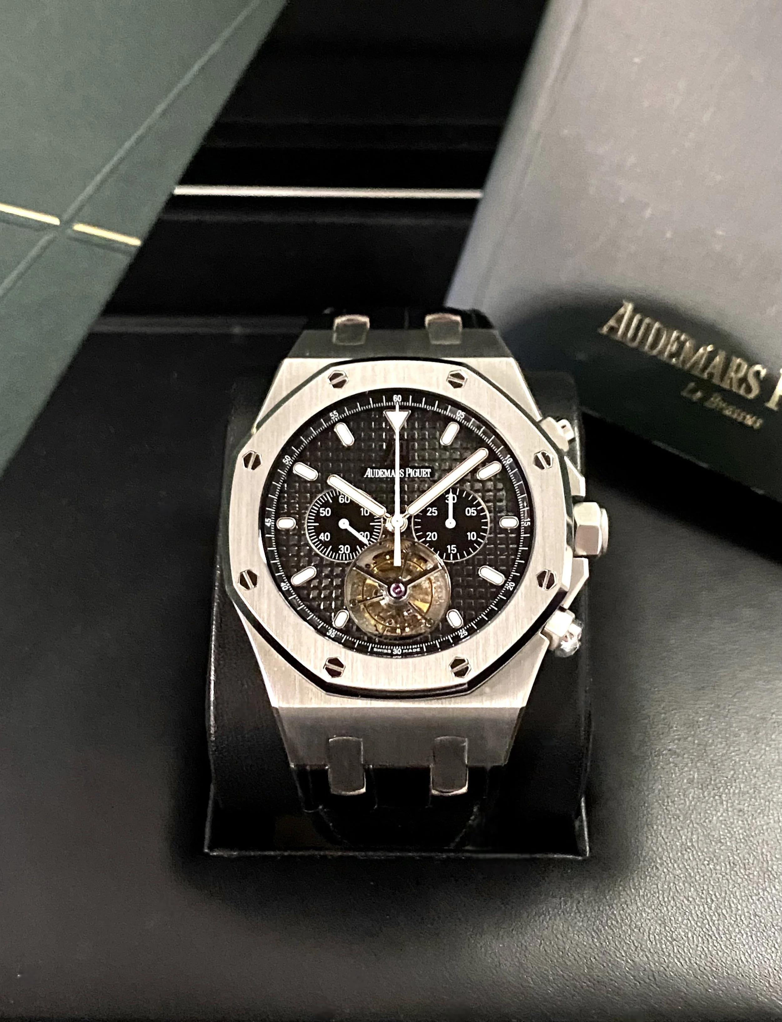 Audemars Piguet Royal Oak Tourbillon Chronograph - Box/Manual/Factory Extracts - BY APPT ONLY