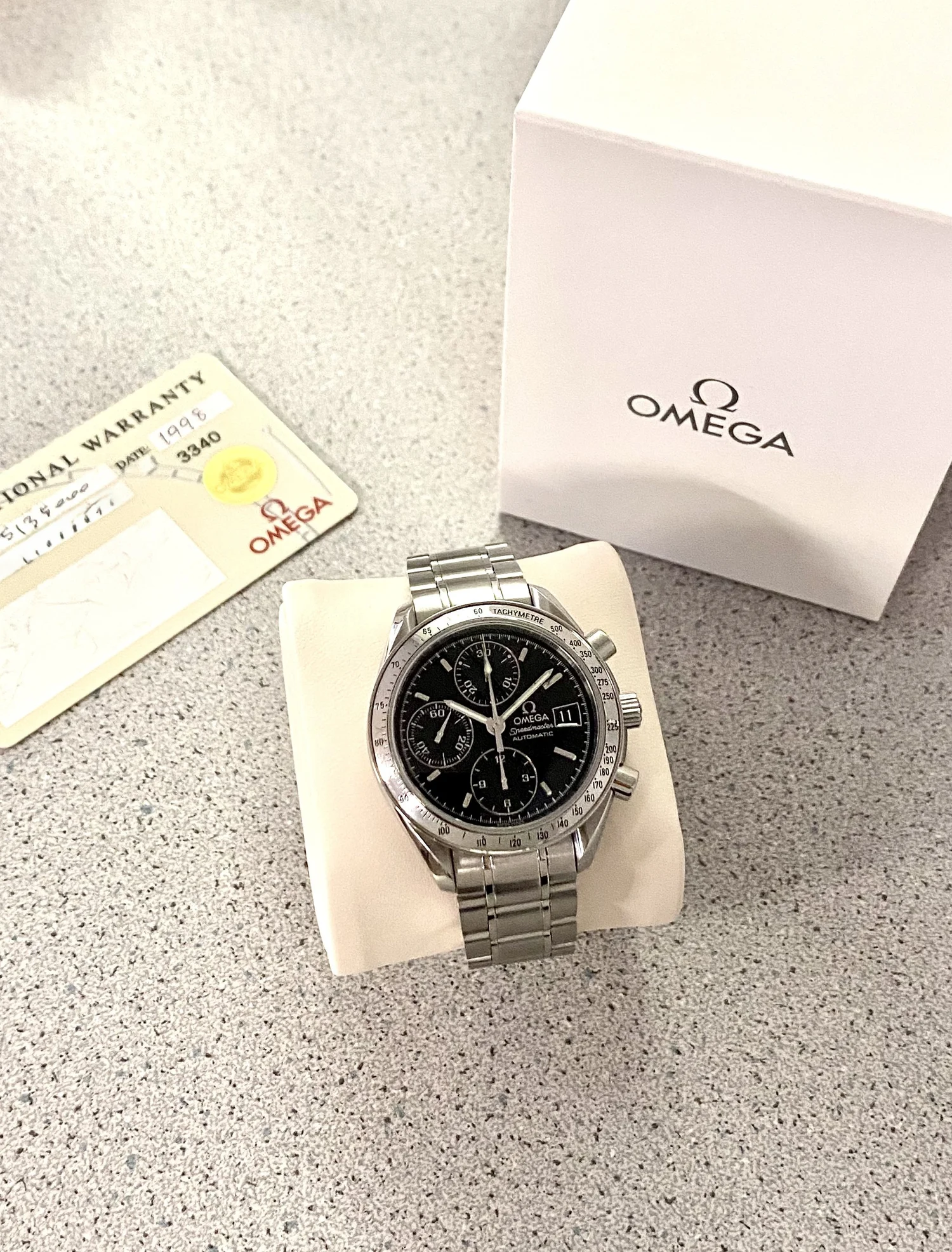 Omega Speedmaster Date #35135000 - Box & Card