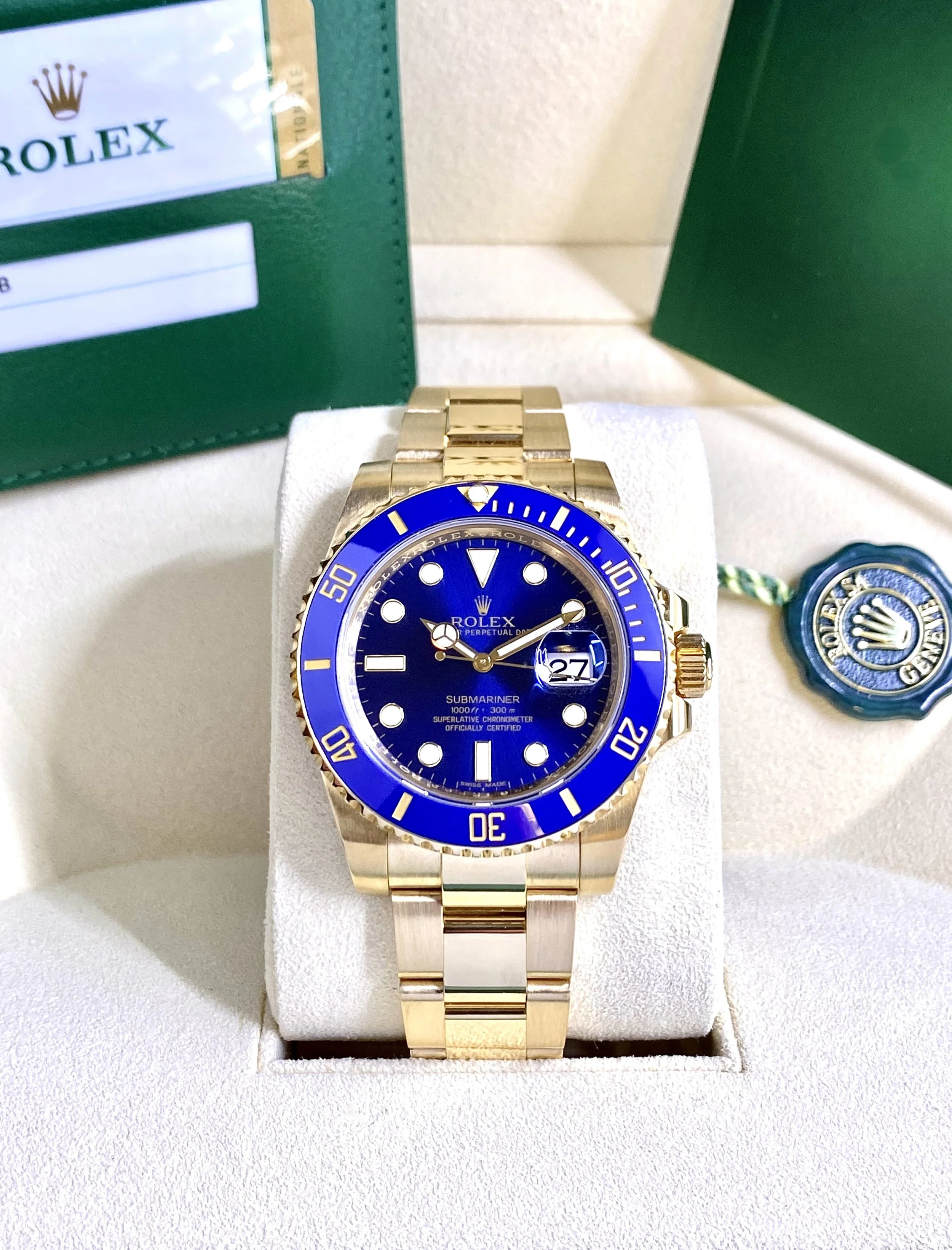 Rolex Submariner 116618LB - 18k Gold - Box & Papers