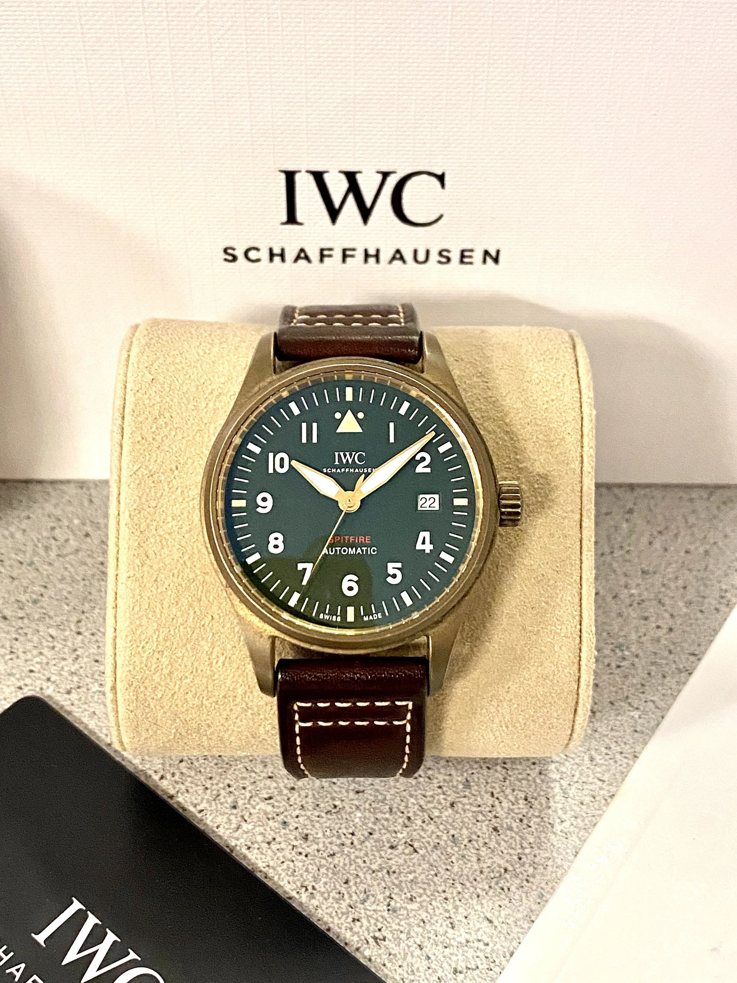 IWC Pilot's Watch Automatic Spitfire #IW326802 - Box & Papers - Great Price!