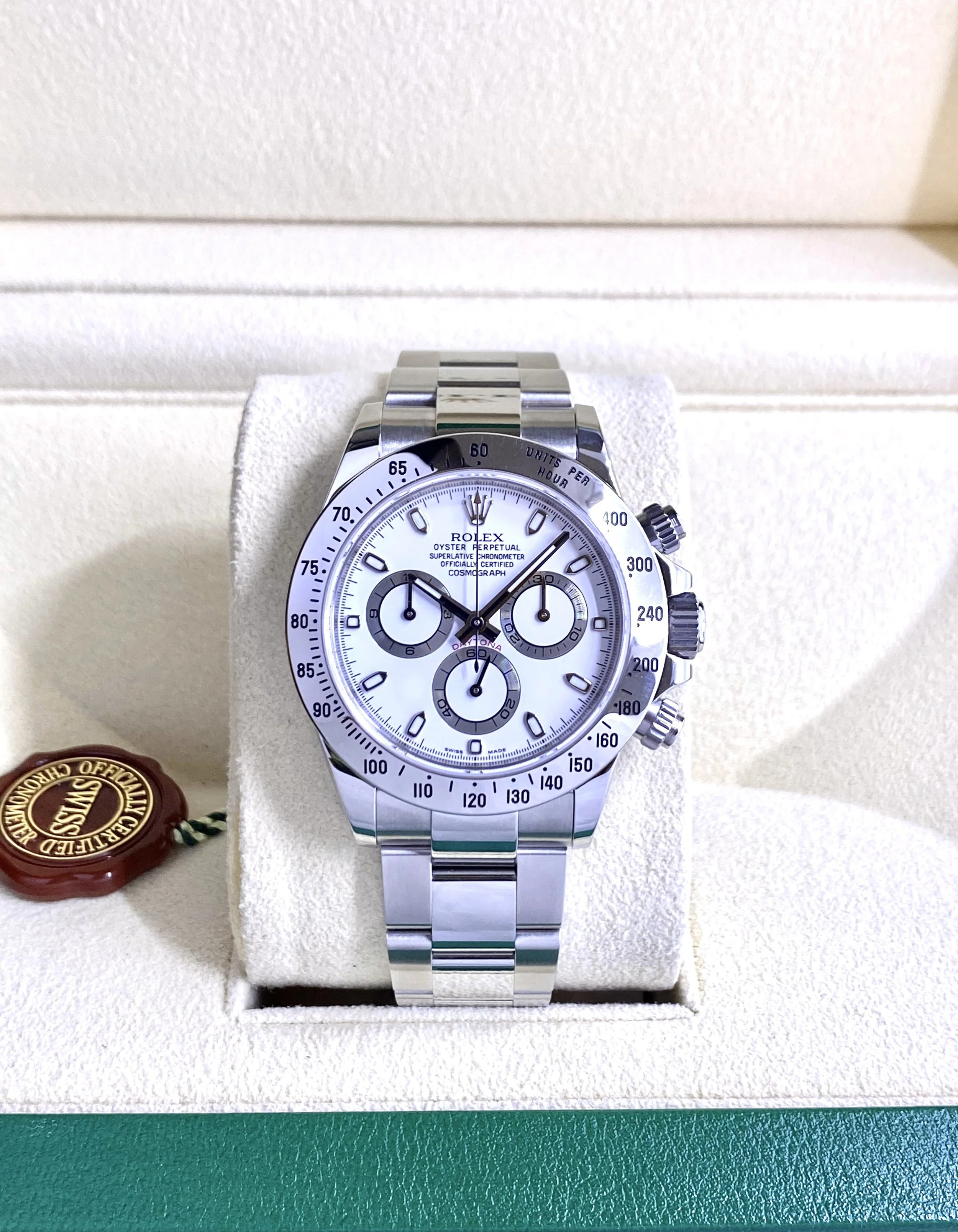2011 Rolex Daytona 116520 - Box & Papers - Engraved Rehaut - APH Dial