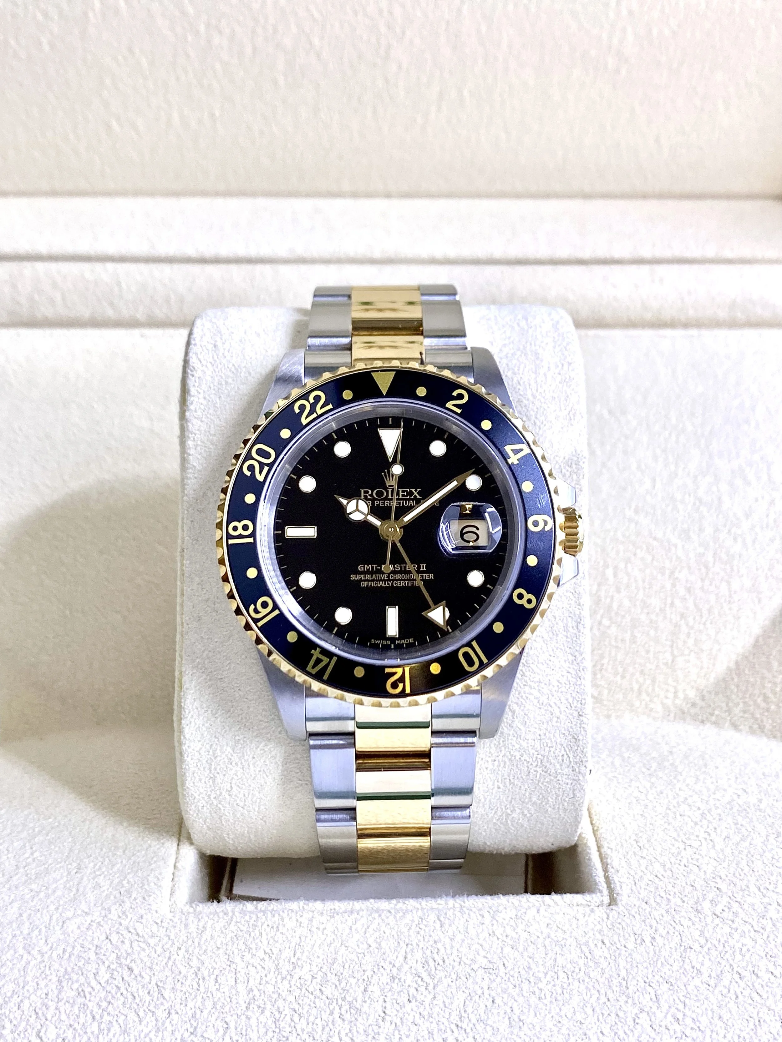 Rolex GMT-Master II #16713 - Steel & 18k Gold - With Papers
