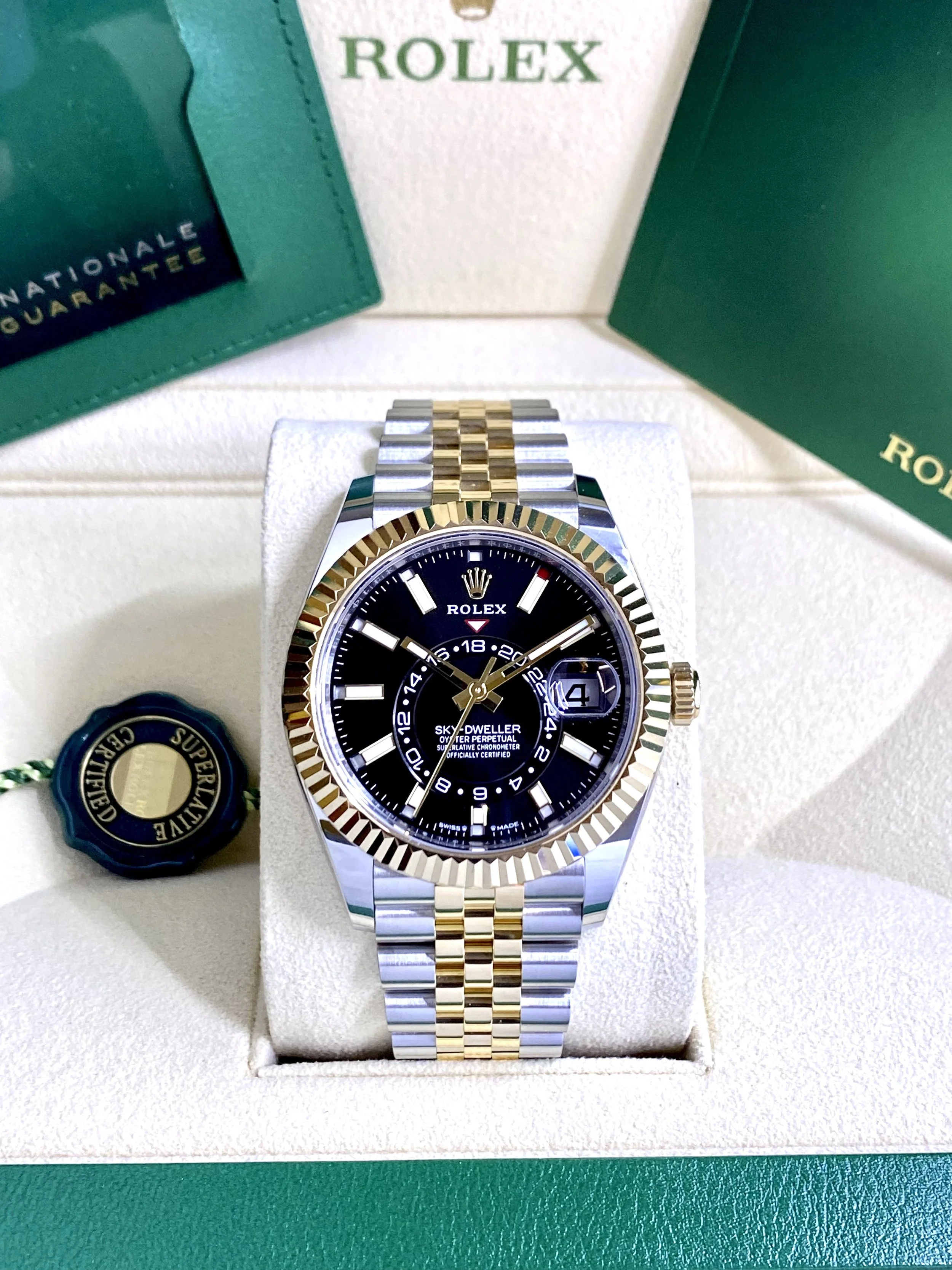 2023 Rolex Sky-Dweller #326933 - Black Dial - Box & Papers