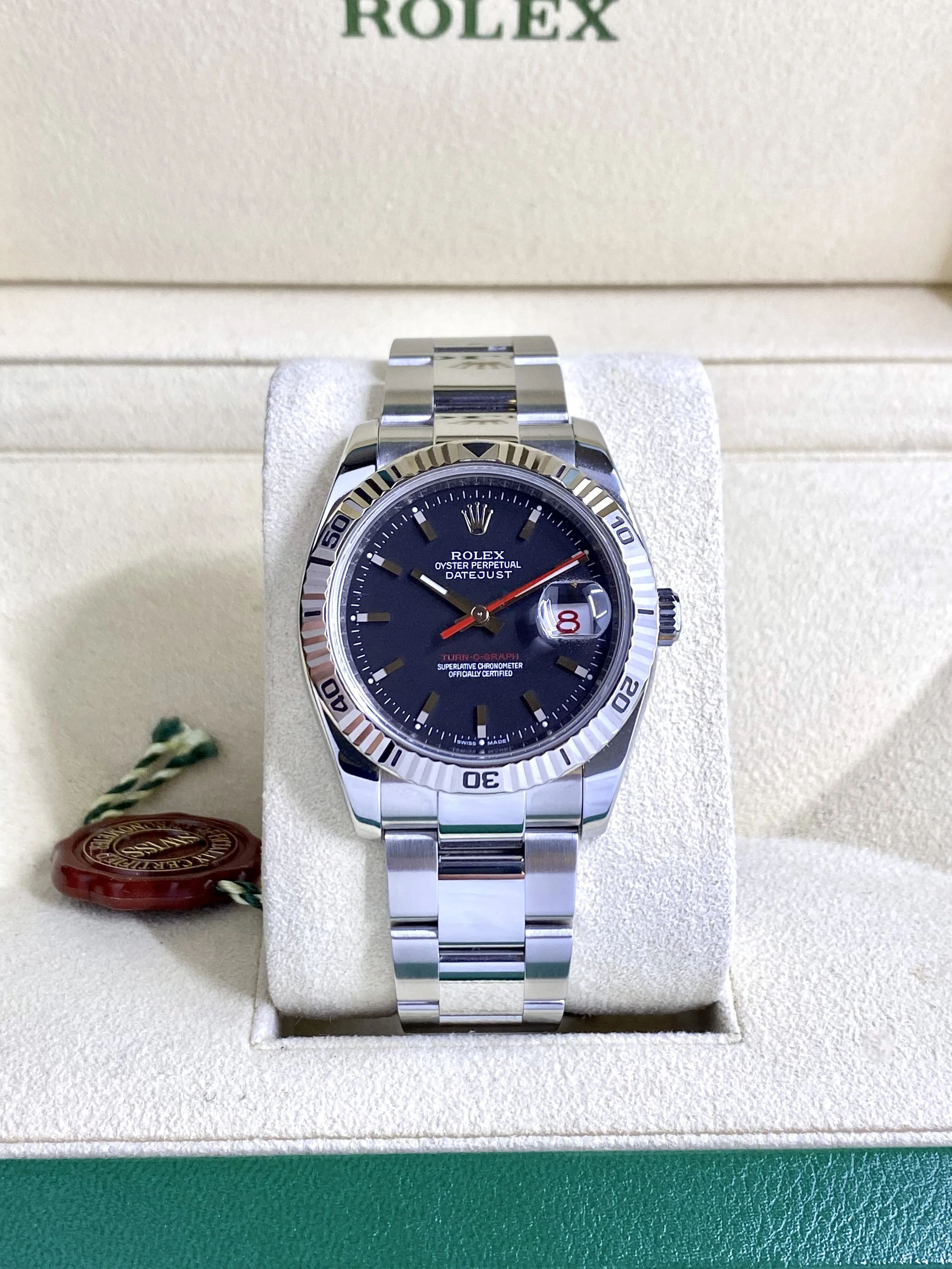 Rolex Datejust Turn-O-Graph #116264 - Box & Papers
