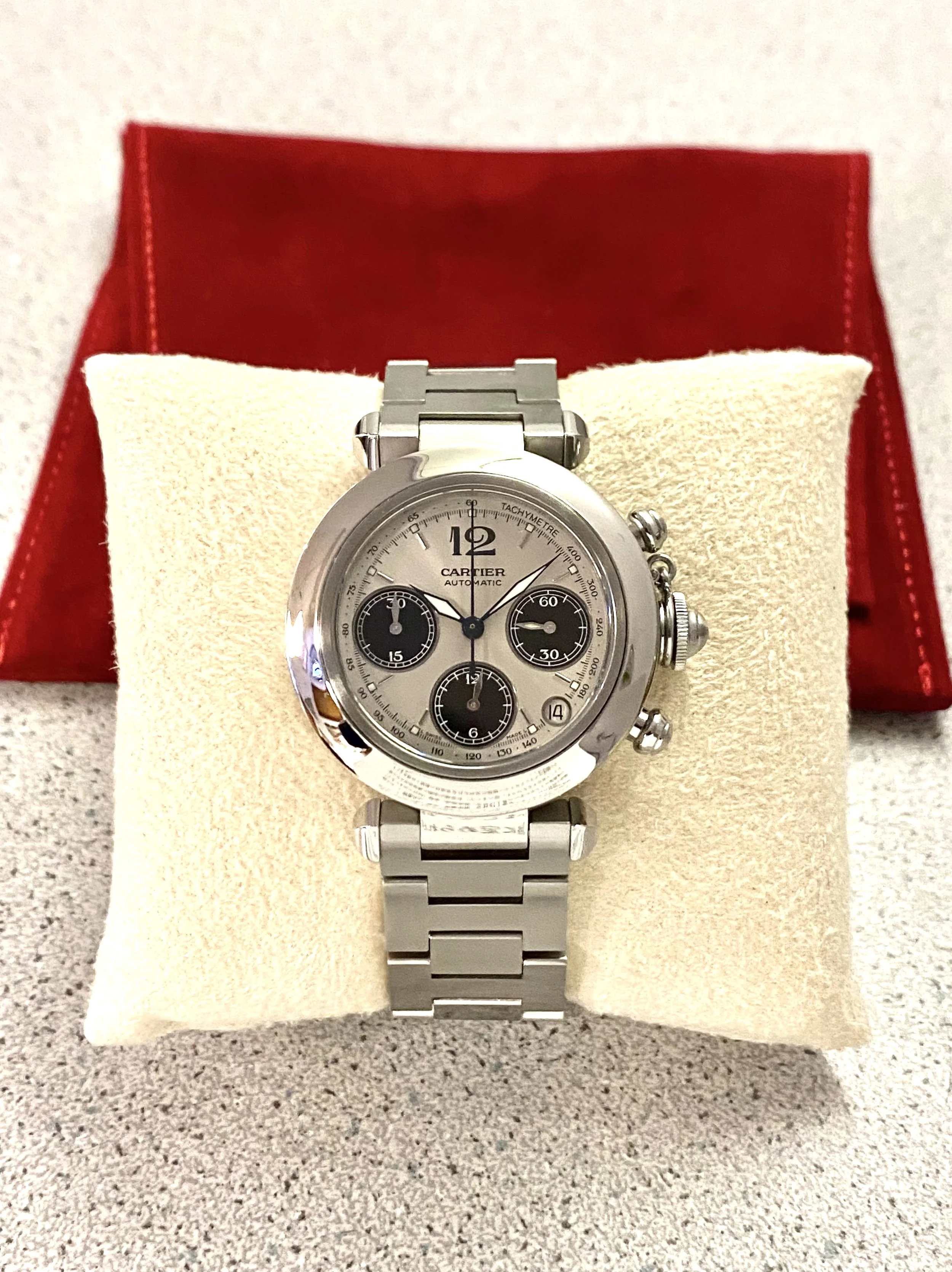 Cartier Pasha Chronograph Automatic 2412 - w. Cartier Pouch