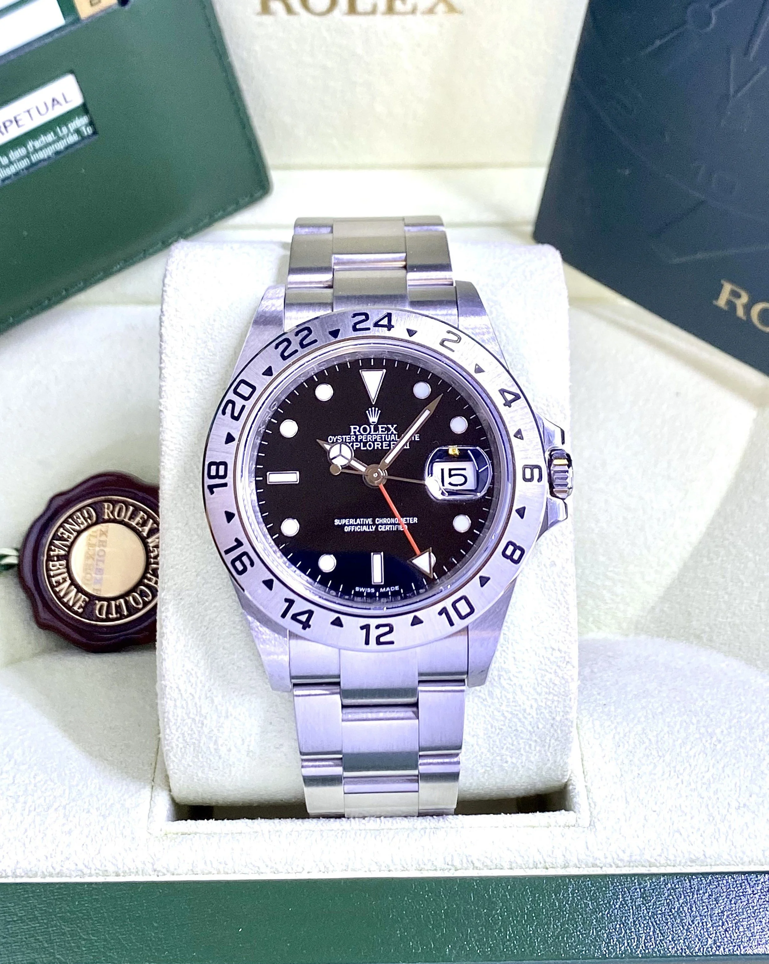 2011 Rolex Explorer II #16570 - Black dial - 40mm - Box & Papers