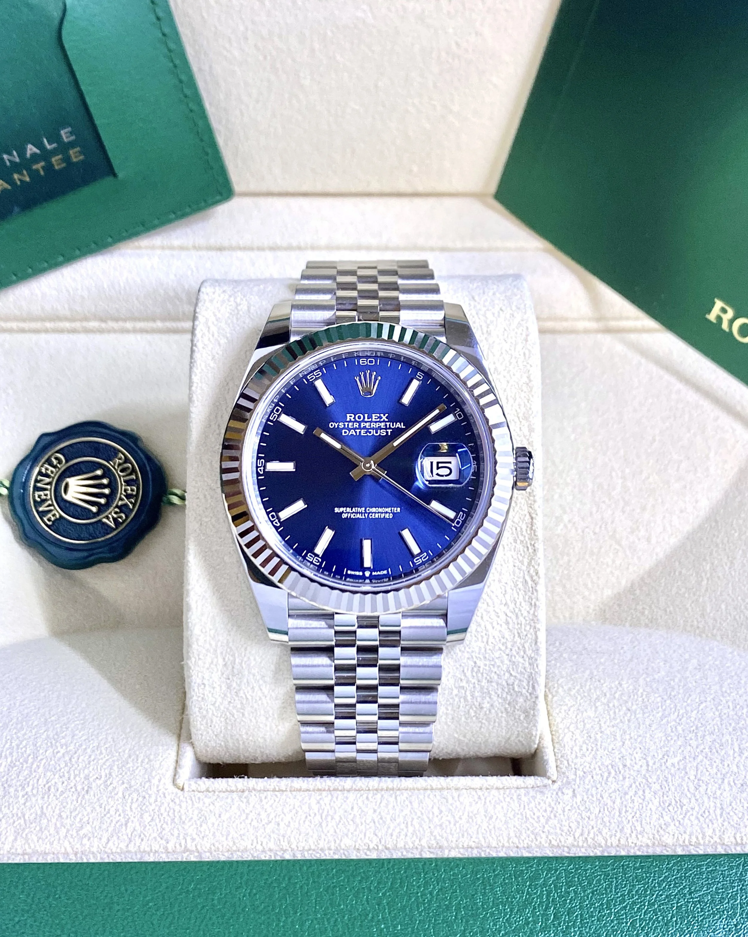 Rolex Datejust 41 #126334 - Blue Dial - Box & Papers