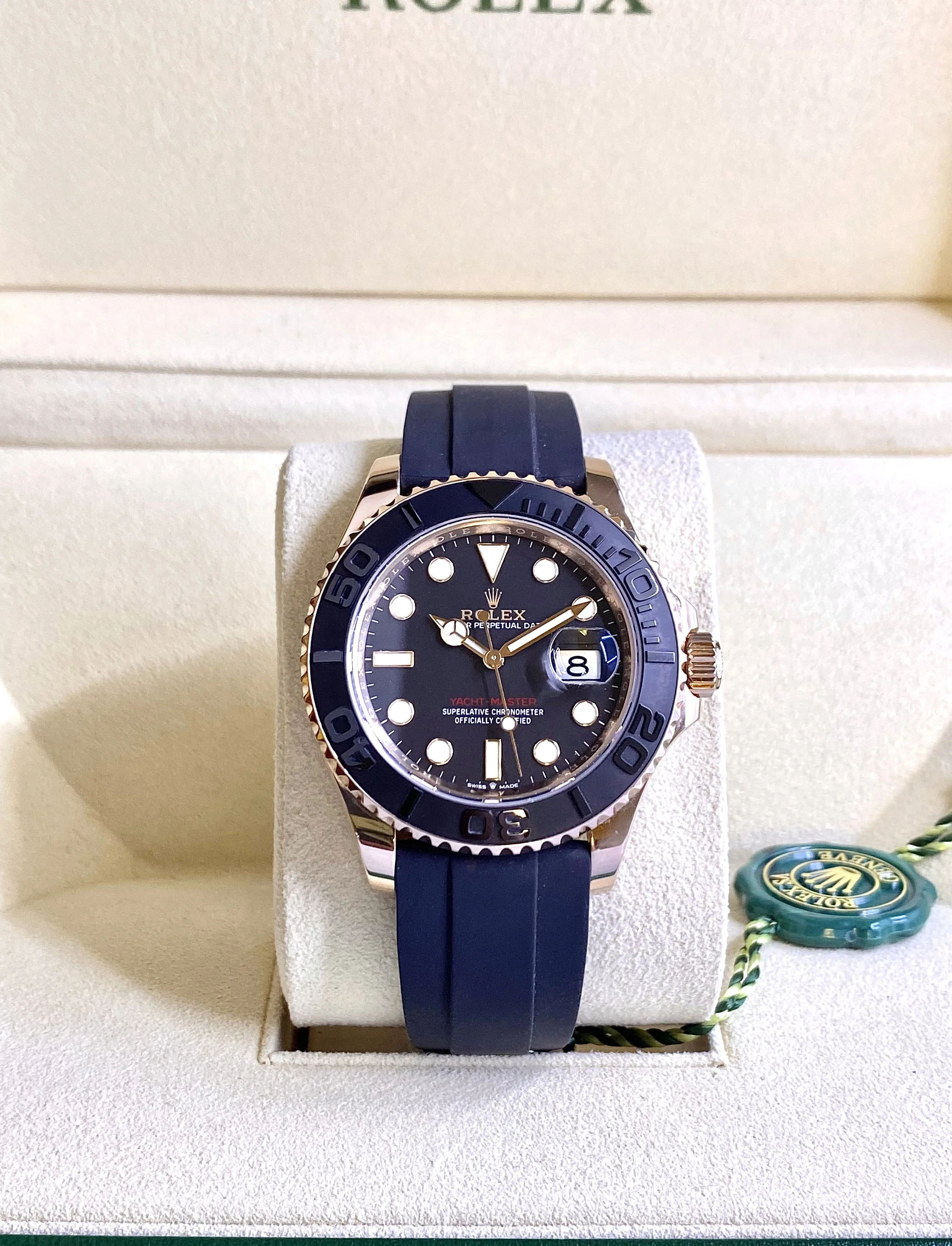 Rolex Yacht-Master 40 #126655 - Solid 18k Rose Gold - Great Price!