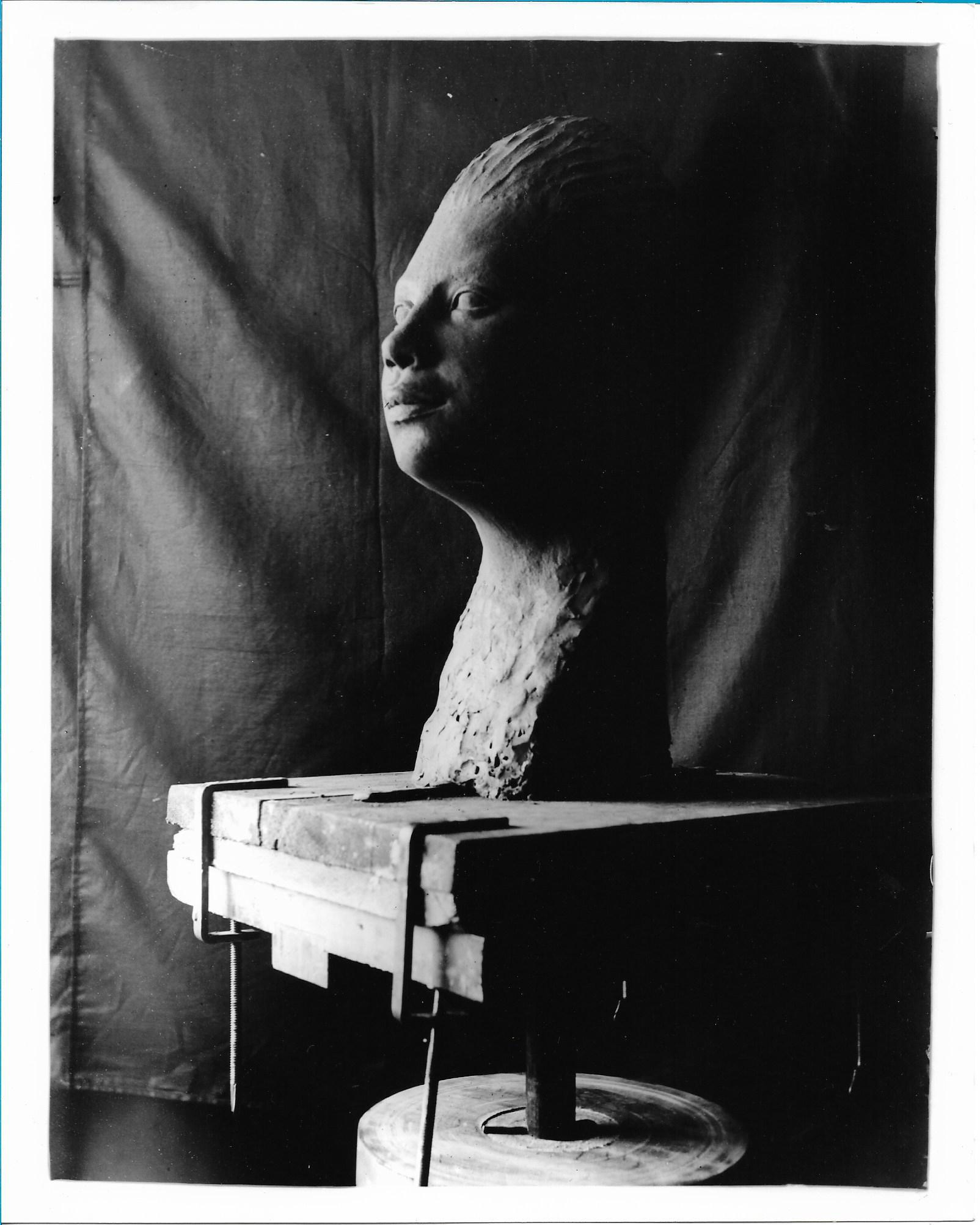 Woman (Prominent Forehead and nose with long neck), Fiberglass, 1918 