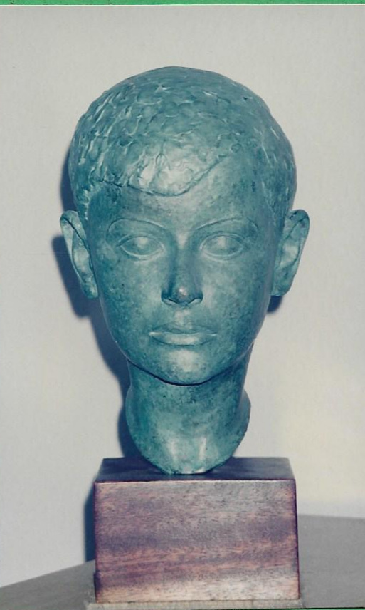 Frank - Age 9 (son of Elsa Fraenkel)- bronze stucco, Hanover 1929
