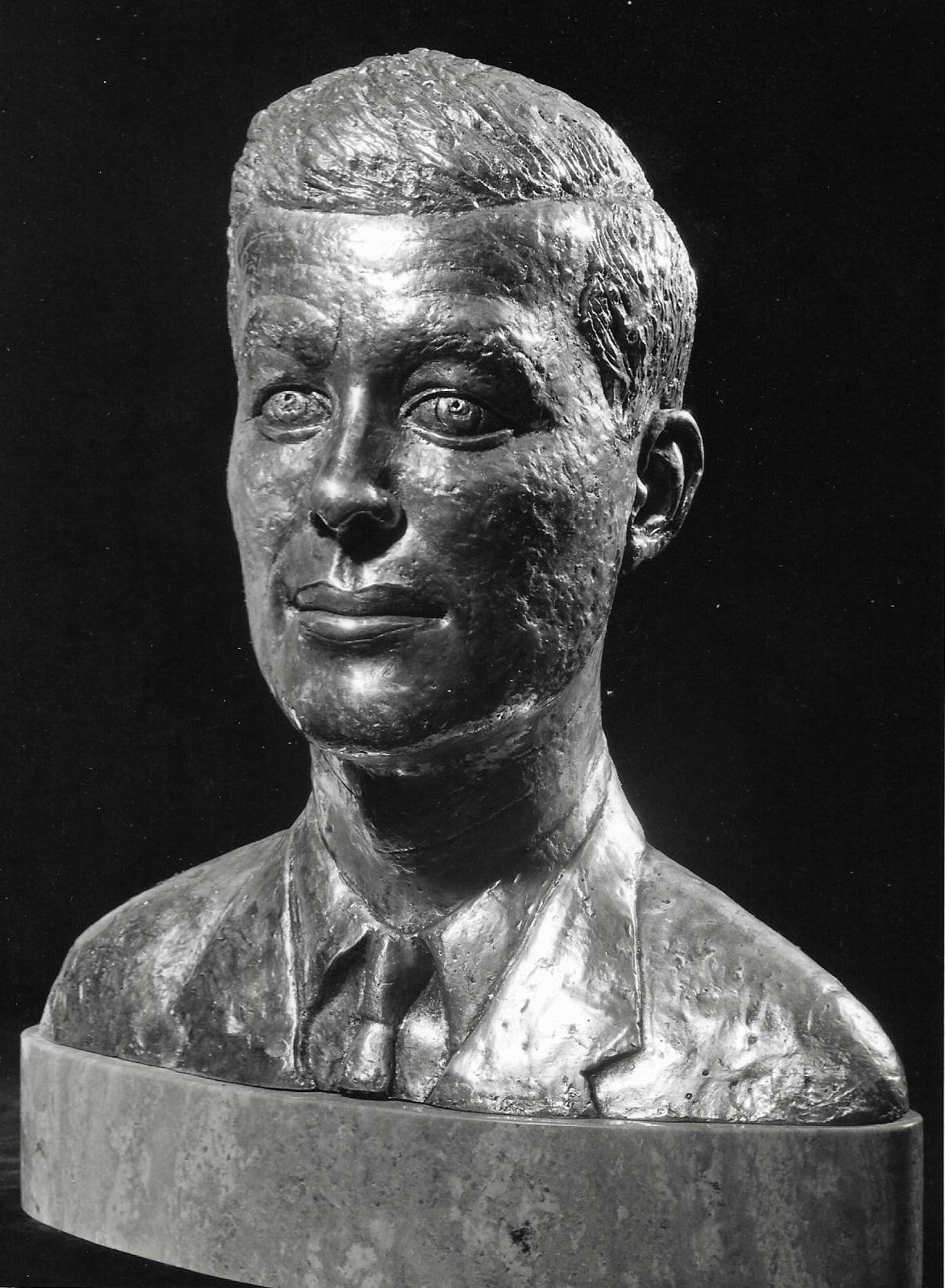 John F. Kennedy, bronze- silver, London 1965