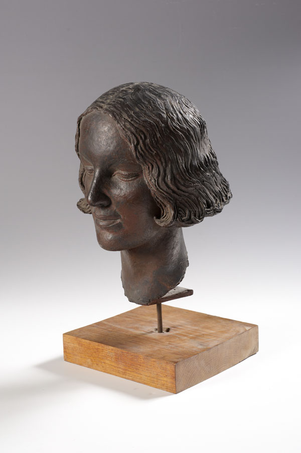 Head of a Girl (Shirley Solomon) - bronze, London, c 1940