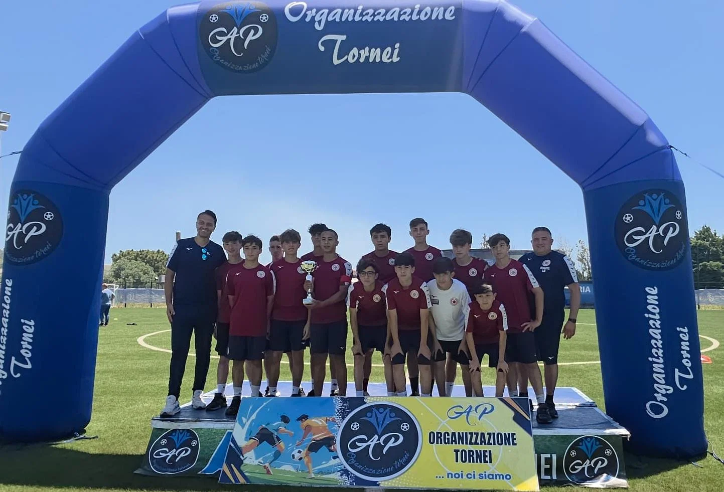 Giovanissimi PLM Morrone: i 2012 granata trionfano al torneo nazionale "La Perla dello Ionio"