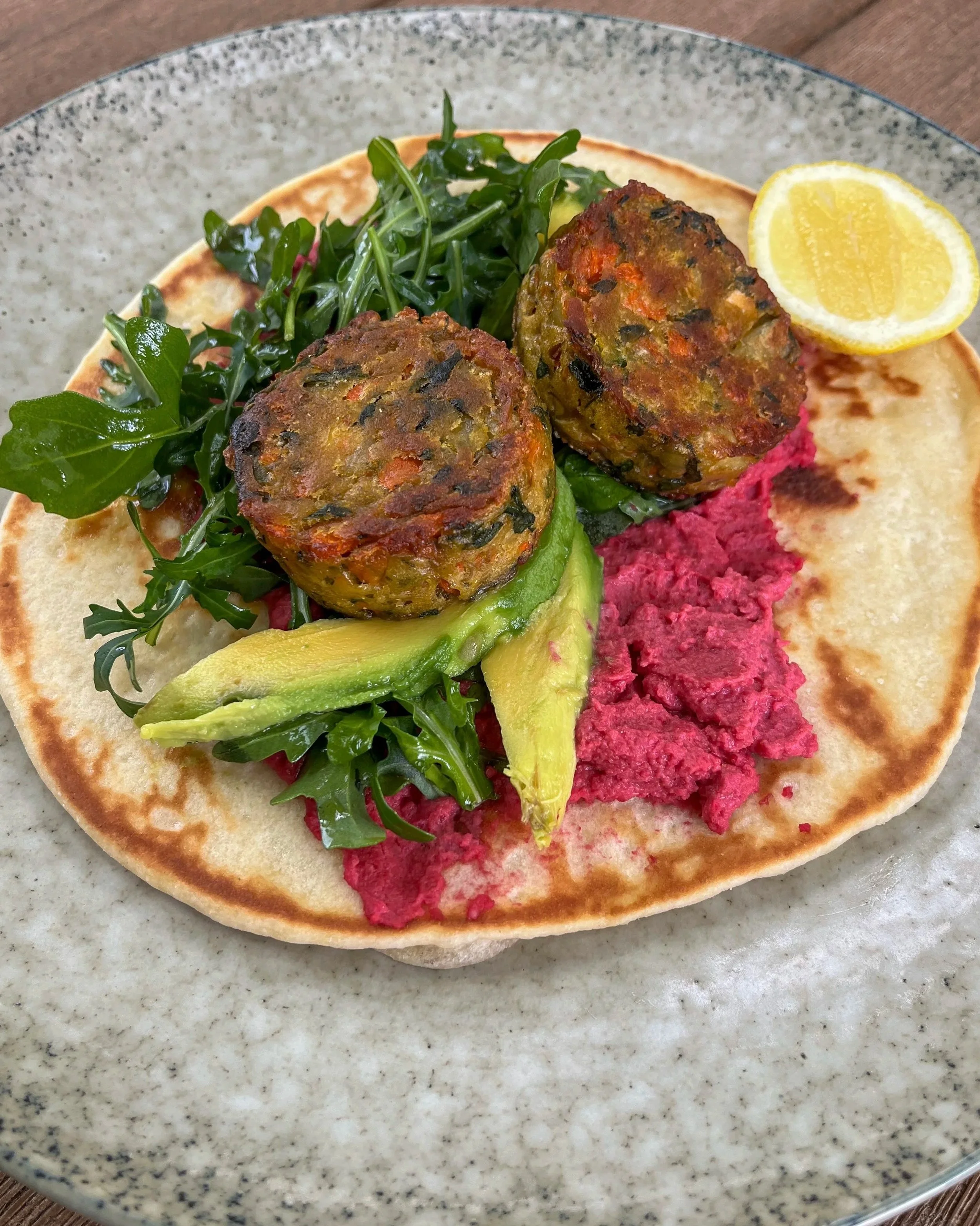 Falafel Bite Open Pita