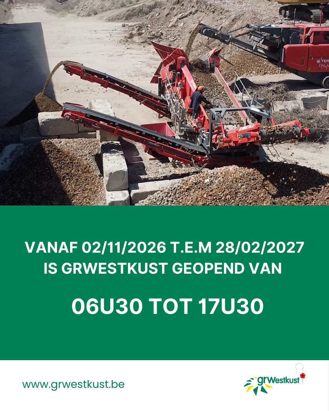 Aangepaste openingsuren
