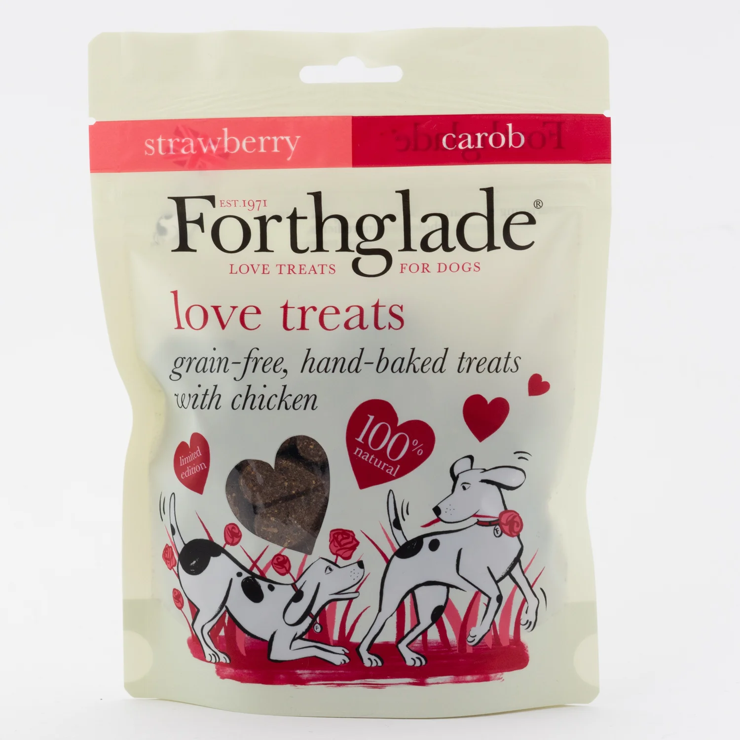 Forthglade Love Treats: Carob &amp; Strawberry