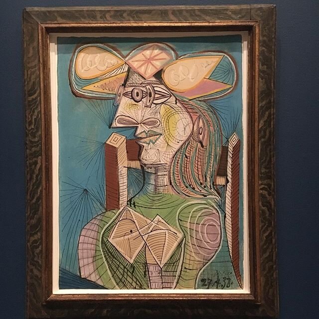 My favourites from the &lsquo;Picasso and Paper&rsquo; exhibition @royalacademyarts He kept this monumental collage in which he uses different wallpapers in his studio until he died. His bold and unwieldy theatre costumes were fascinating. And his po