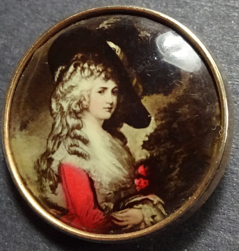 Portrait of lady in a red dress