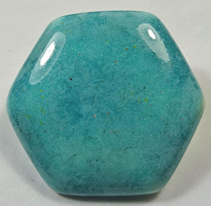 Large turquoise glazed ceramic, Ruskin