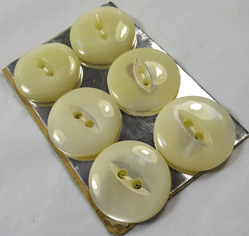 Set of 6 pearl cardigan buttons