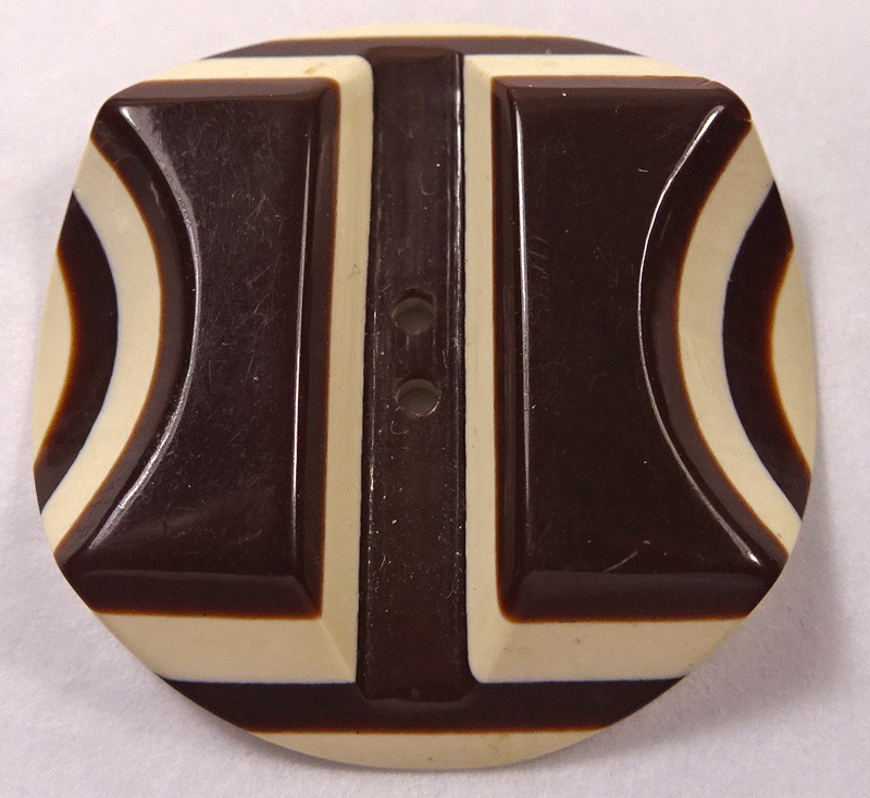 Dark brown and white, Art Deco laminate