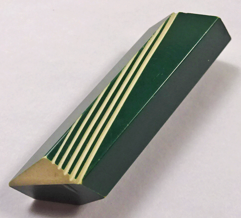 Green Art Deco geometric