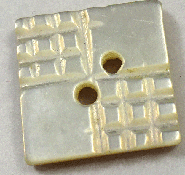 Small square mother of pearl buttons