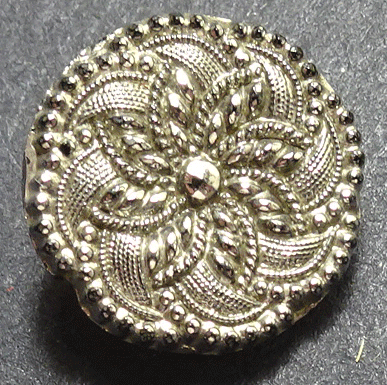 Small black glass with silver lustre