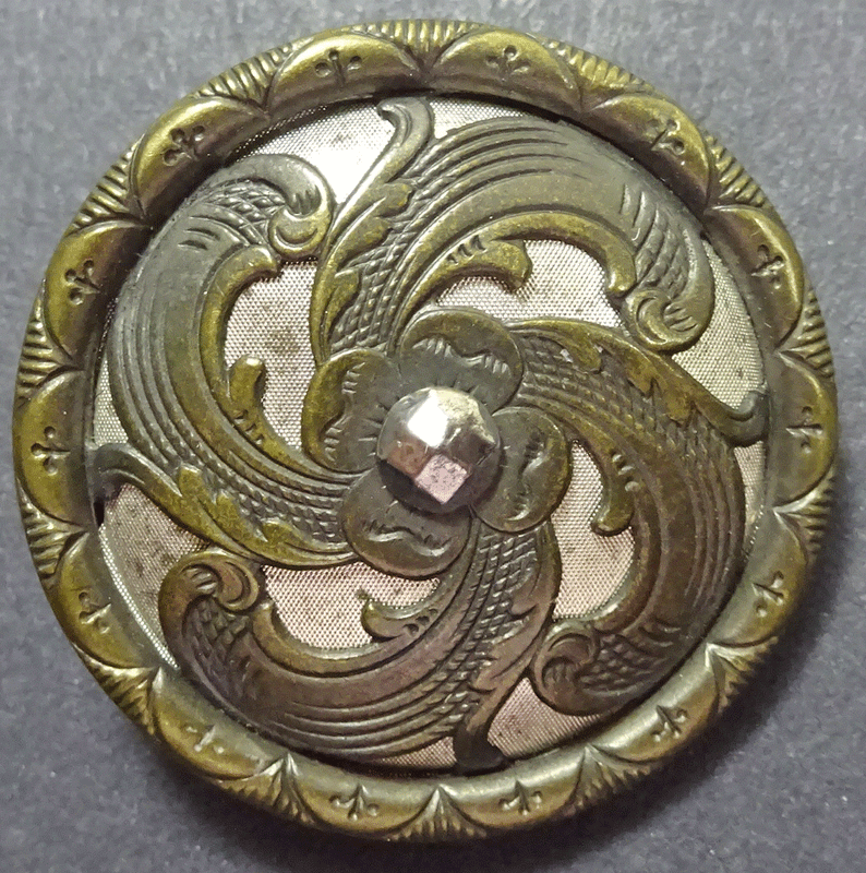 Large two-tone metal shield shape