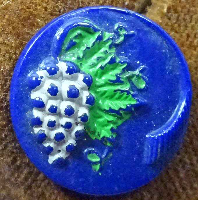 Blue glass bunch of grapes