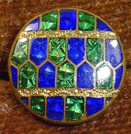 Small blue and green enamel