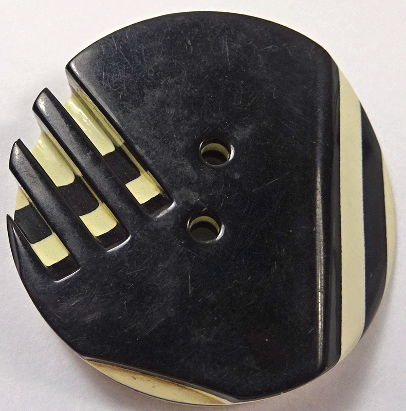 Large black and white Art Deco laminate